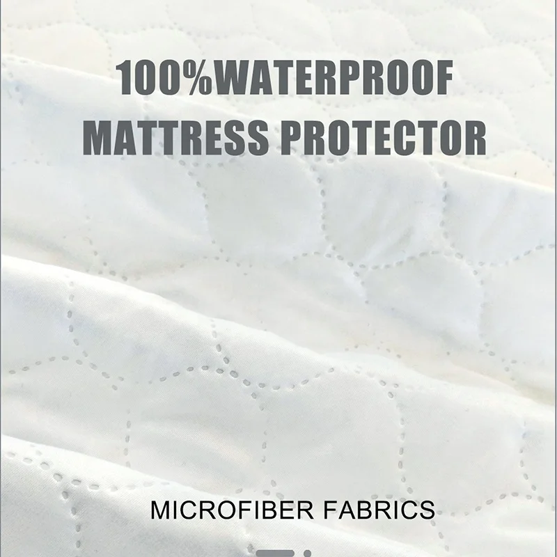 Queen king Size Waterproof Fitted Mattress Pad with Breathable Ultra-Soft Filling, Deep Pocket Mattress protector