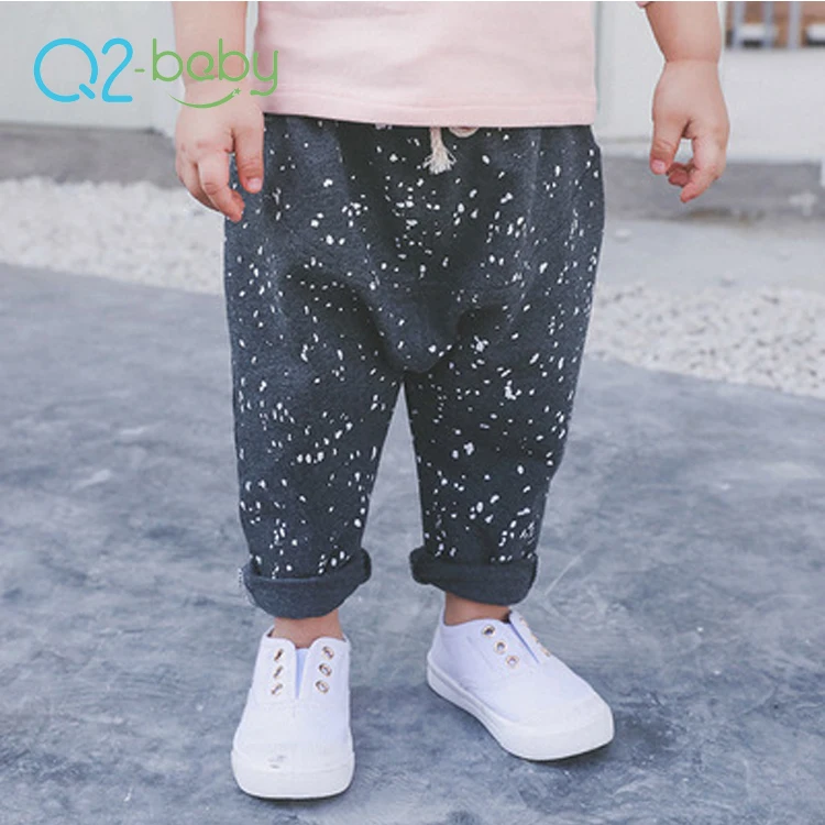 
Q2-baby Hot Selling Autumn Breathable Cotton Newborn Baby Pants Sweatpants 