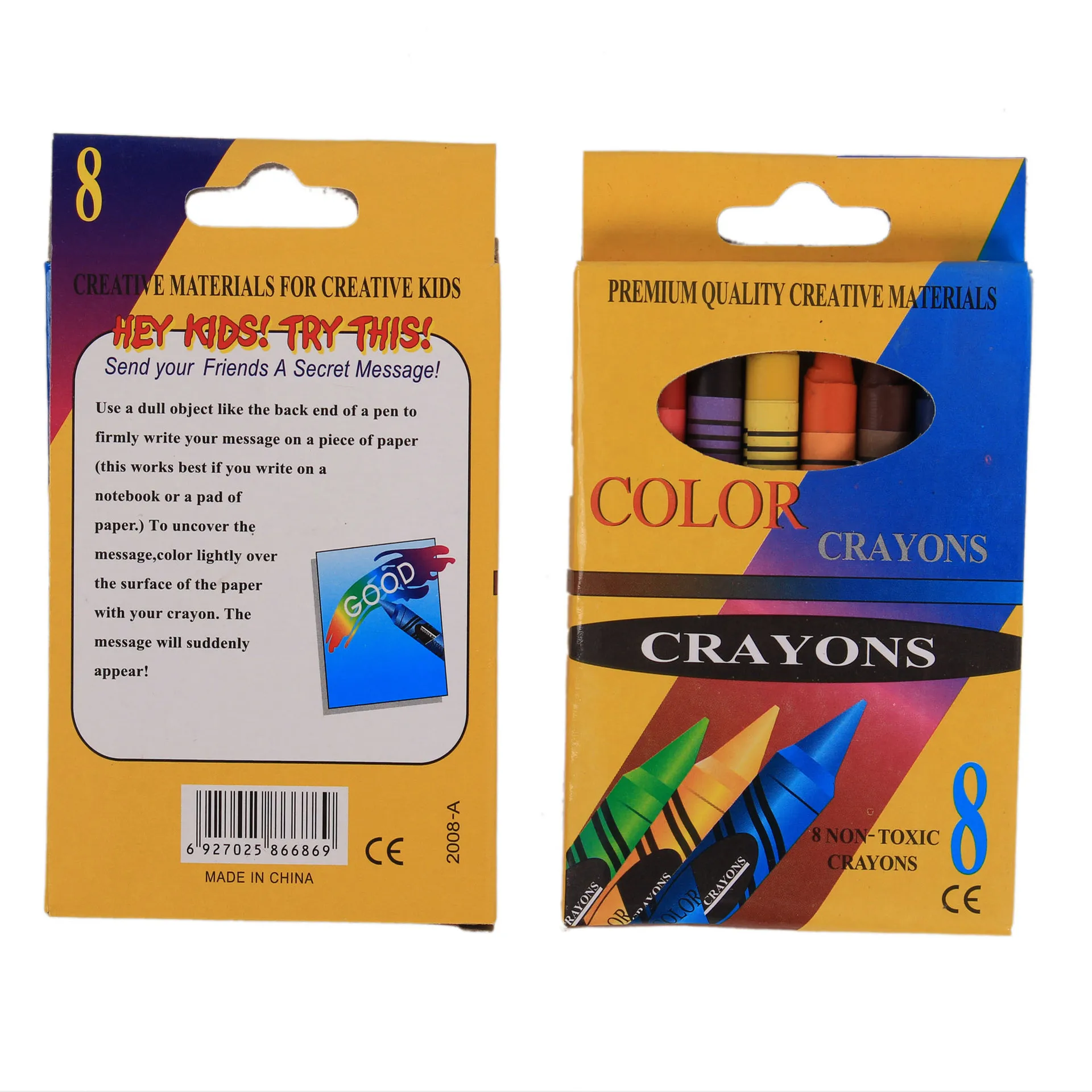 Wholesale Wax Crayon 12 pack Coloring Books and Crayon Set for Children
