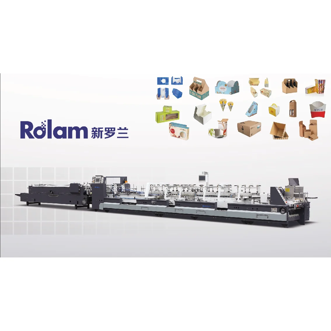 Лидер продаж, автоматическая склеивающая машина Rolam 800GS для картонных папок, склеивающая машина, складной и склеивающий горячий продукт, 2019 клей на водной основе