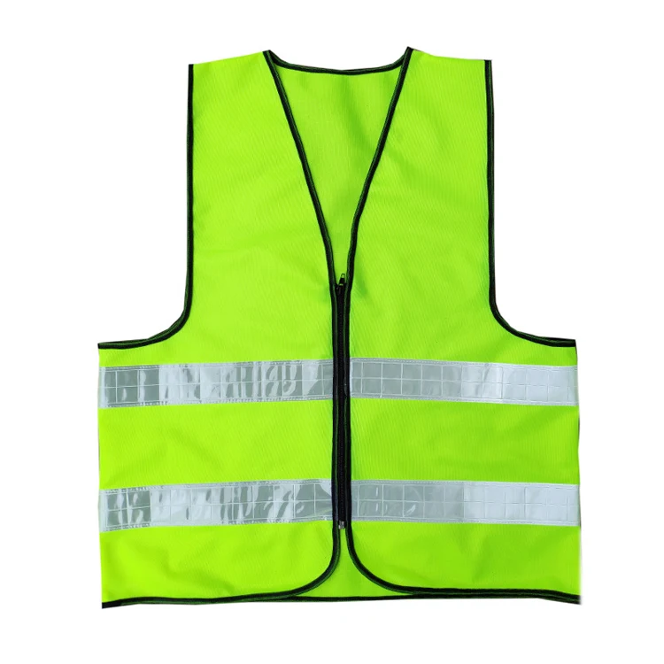 China Manufacturer Construction Security Fluorescent Yellow Reflective Vest Railroad Road Workers Work Safety Vest