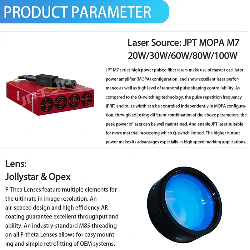 3D cheap price Desktop JPT MOPA Fiber Laser Marking Machine color marking laser engraving machine for Metals guns hard plastics