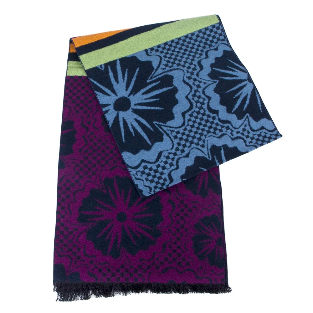 Porostar China Manufacturer Custom Wholesale Warm Fashion Yarn Dyed Woven Women Luxury Brand Silk Scarf