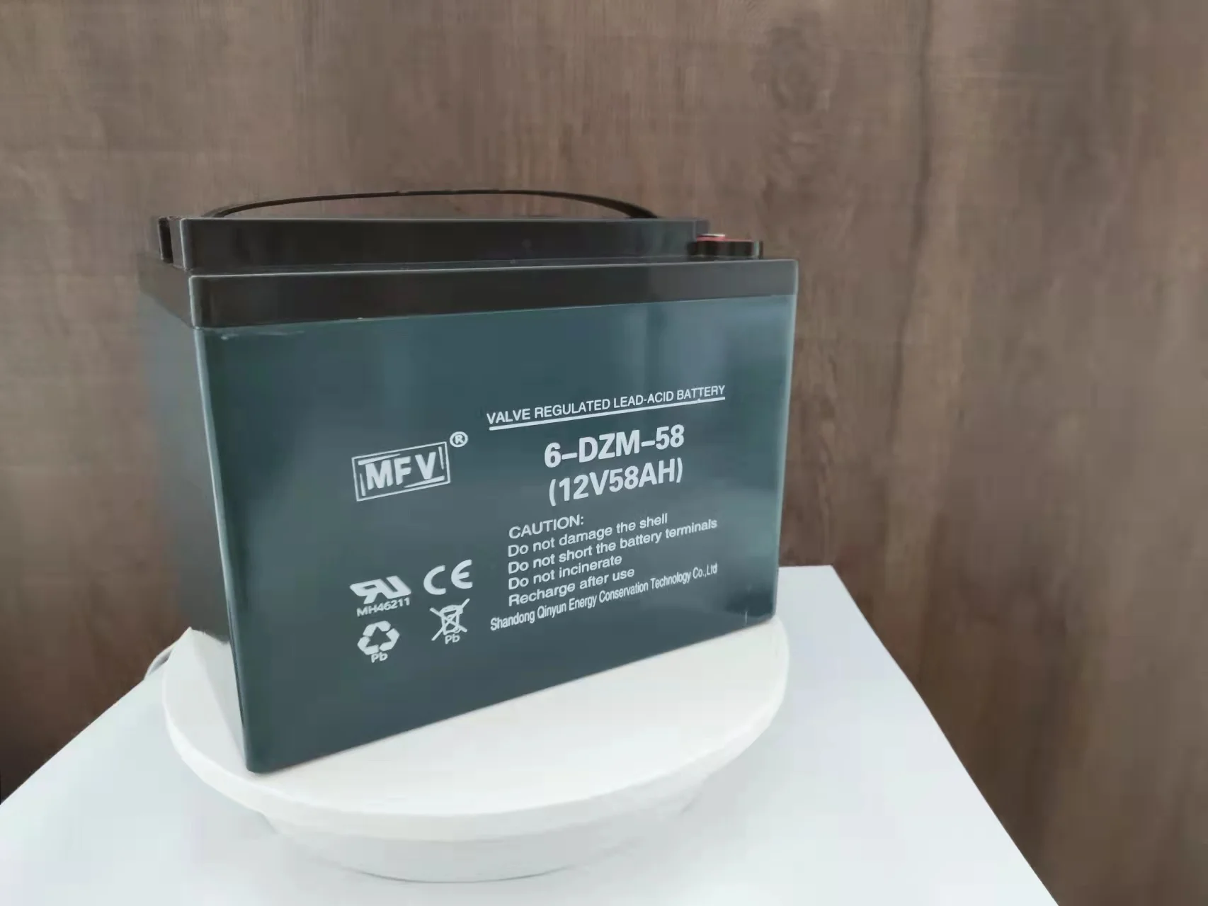 6-DZM-58 12V 58AH Valve-Regulated Lead-Acid Battery Free Maintenance ROHS Certified Storage Lighting Alarm System Energy Storage