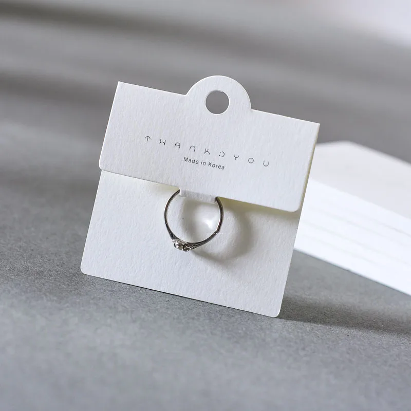 Ring Package Hangtag Simplify Swing Tag With Sliver Letters Hairpin Headwear  Brooch Garment Tag Stock Printing Design
