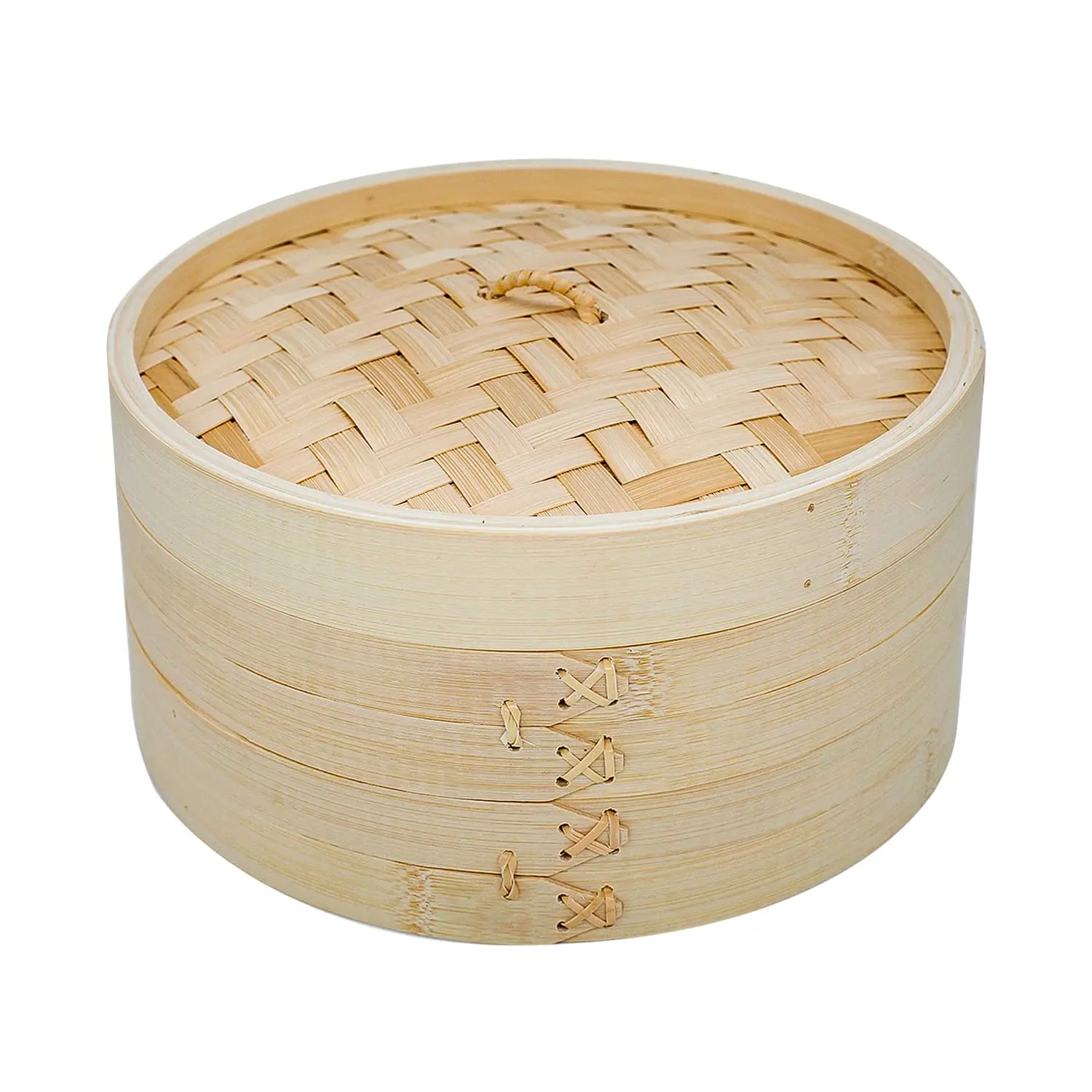 Small Dim Sum Bao Bun Commercial Bambu Food Steamer Vaporera Cooker 10 inch Bamboo Steamer Basket