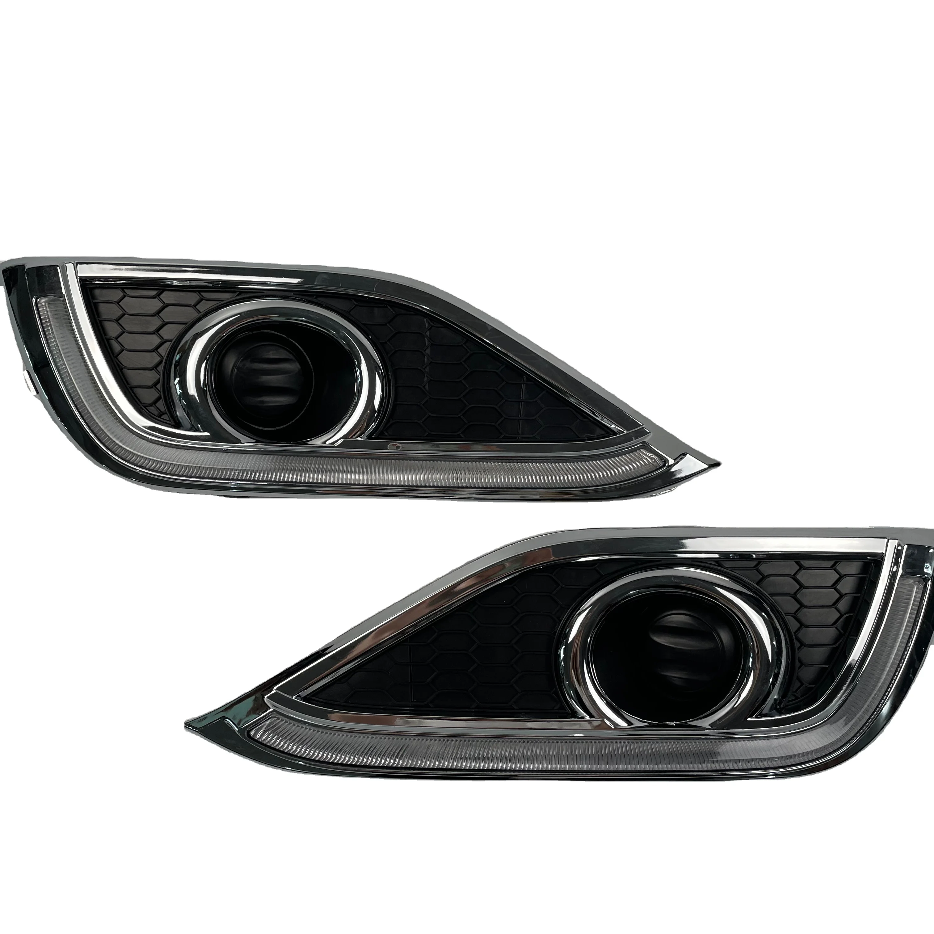 DRL for Honda CRV 2012 2013 2014 LED Daytime Running Lights with yellow turn signal night blue Head Fog Lamp