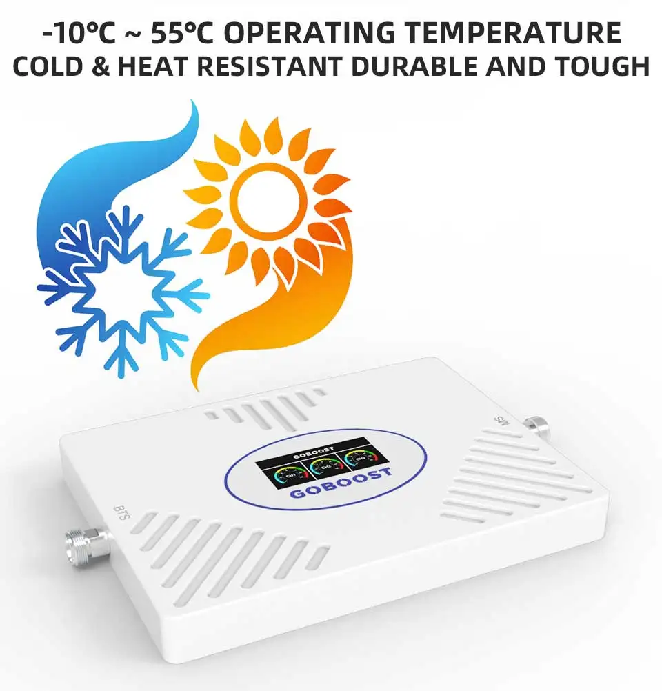 Трехдиапазонный усилитель сигнала сотовой связи GOBOOST 900 1800 2100 МГц dcs gsm 2G 3G