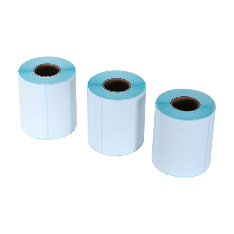 100x70 Custom Waterproof Self Adhesive Printing Logo Shipping Thermal Paper Roll Bar Code Barcode Sticker Label
