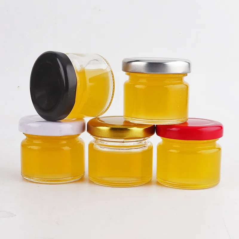 empty Strawberry Jam 25ml Glass Jar Mini small size Storage Jar Honey Bottle