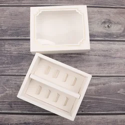 4 color printing custom very pretty cookie box and macaron box gift cake box