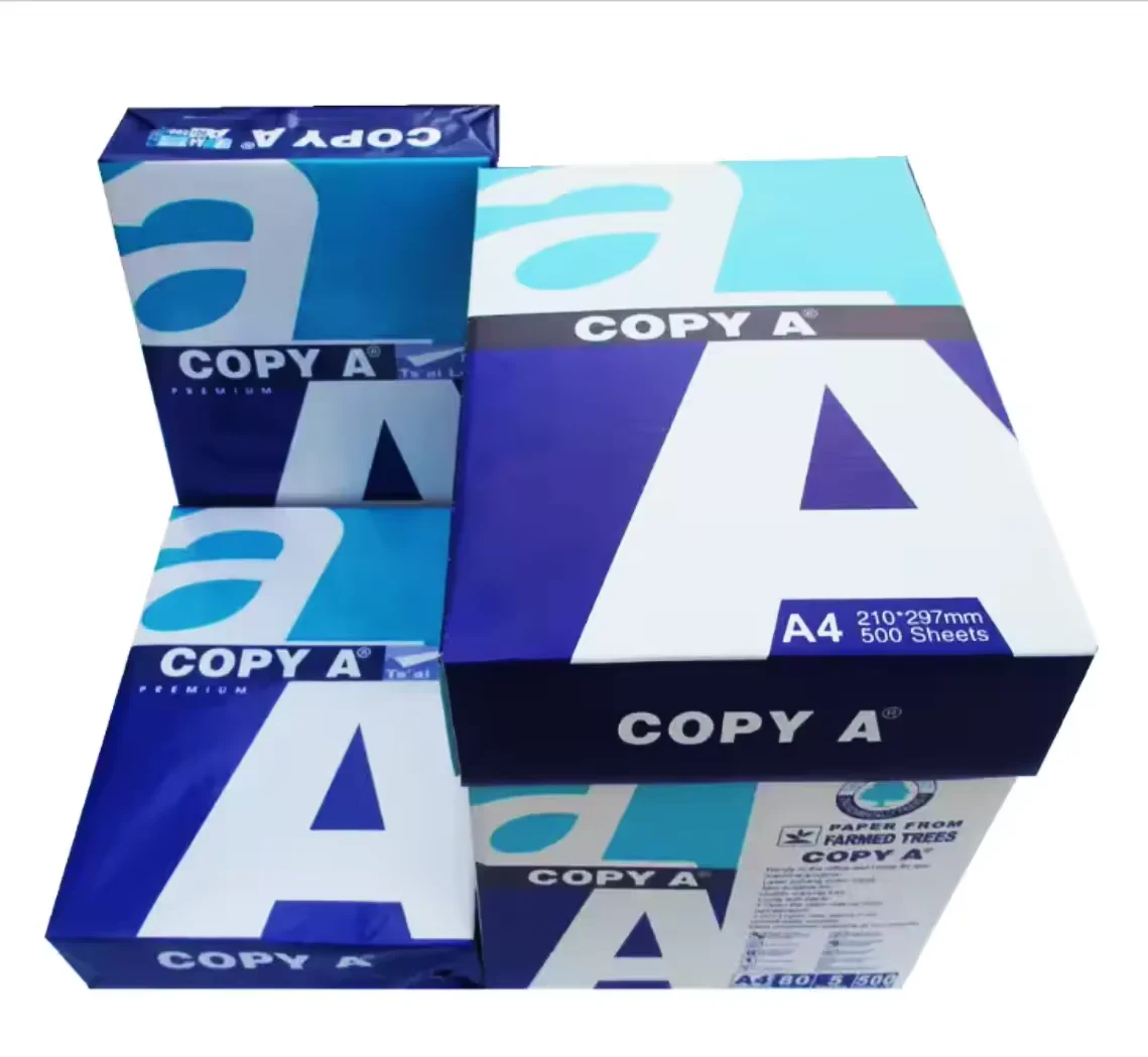 manufacturers wholesale Russia Wood Pulp Printing Paper white A4 size 500 sheets double A 70 80 gsm copy a4 paper