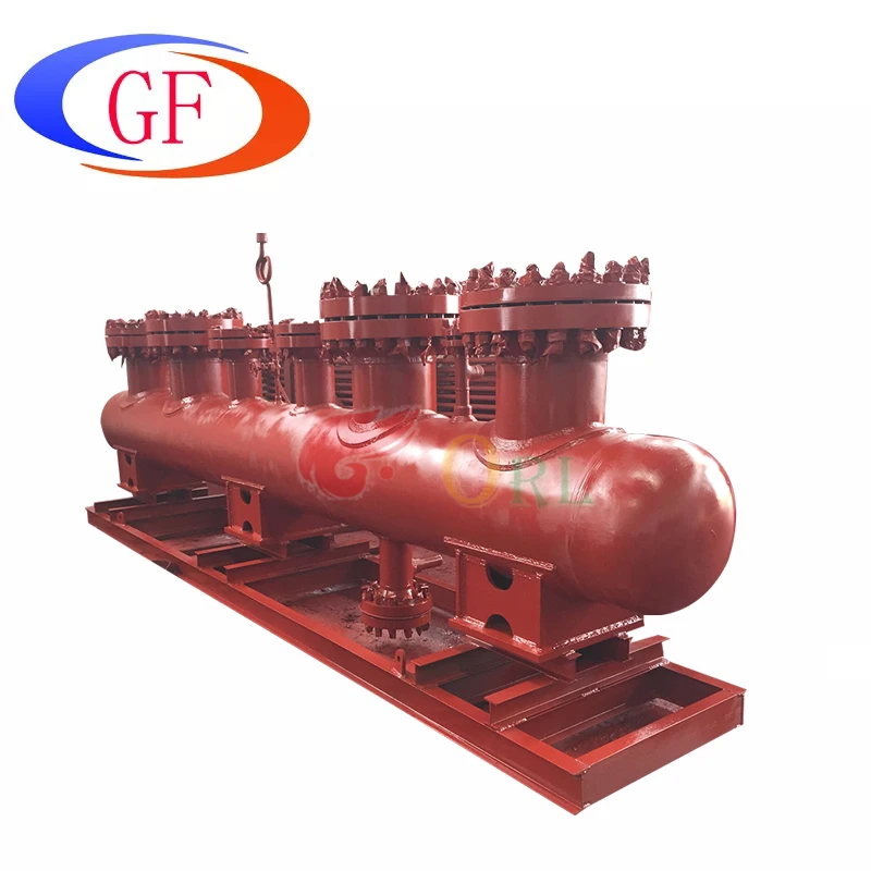 Steam Manifold Header Distribution Boiler Parts For Boiler Economizer GF Customized