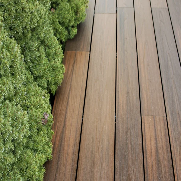 
wpc decking board outdoor co extrusion series, durable capped hollow decking board for garden floor 