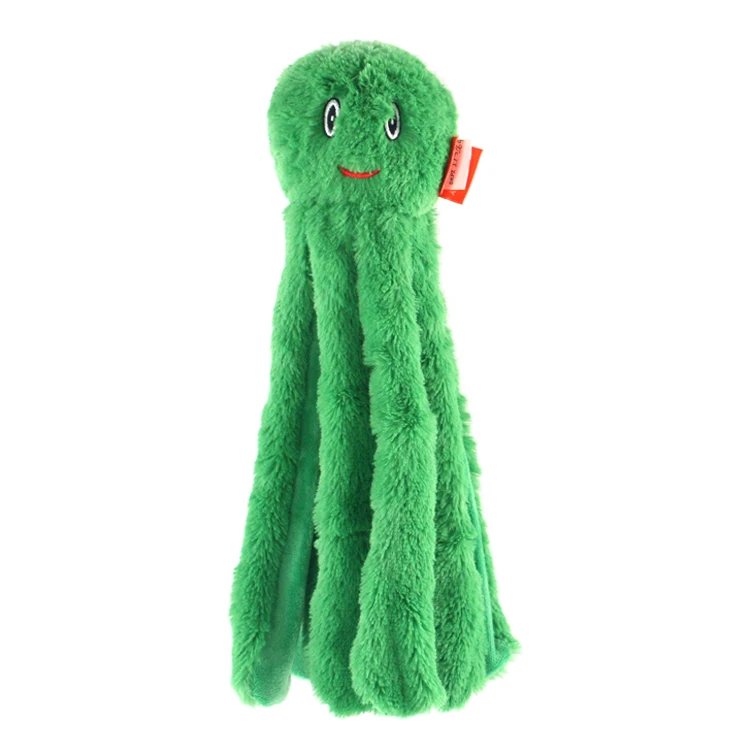 2022 Amazon top seller China Manufacturer Octopus-Shaped Cute Plush Stuffing Free Dog Squeaky Toys
