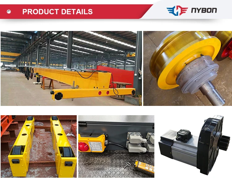 Customized LDA 10ton-10.5m Single Girder Overhead Crane With Chain Electric Hoist