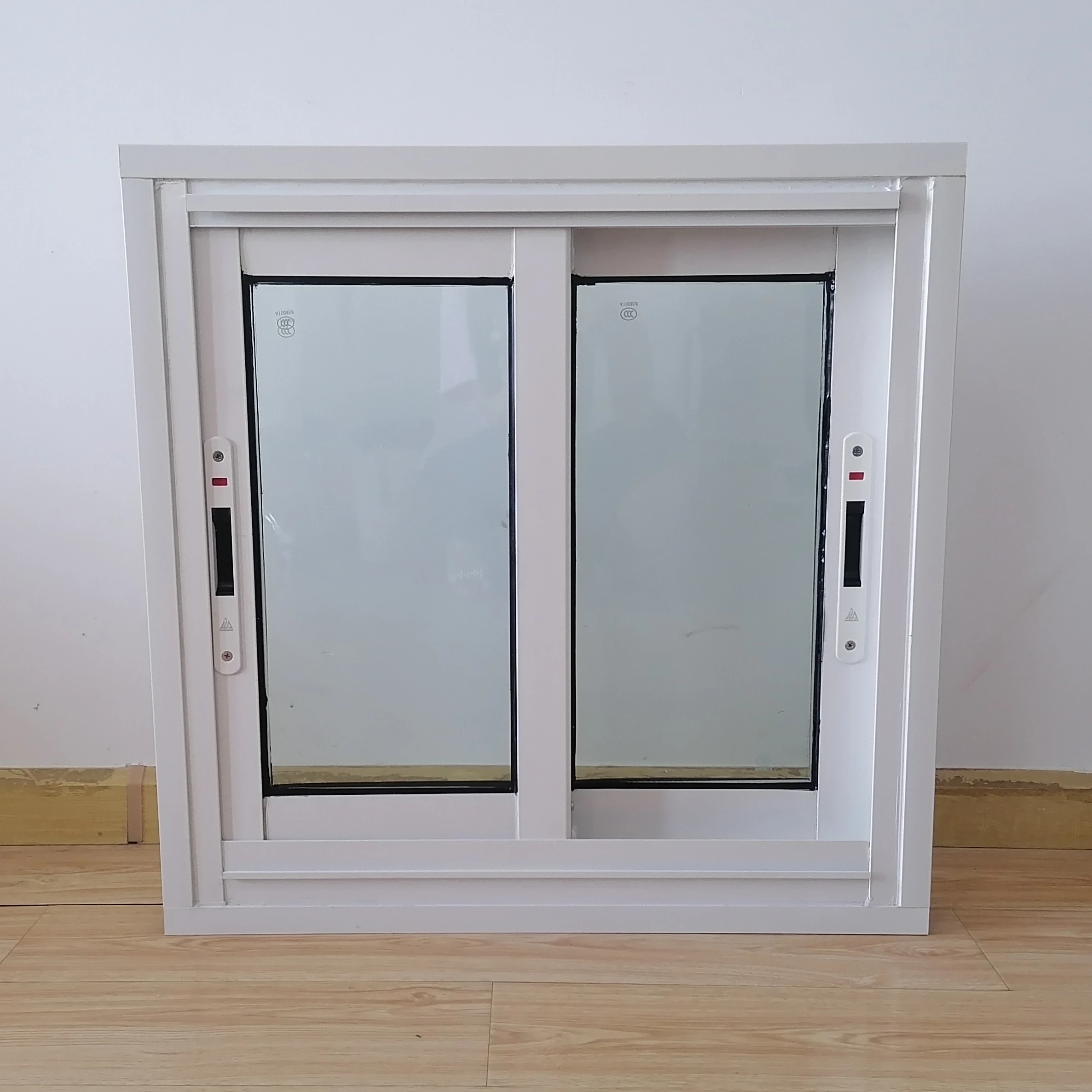 Double glazed champagne color aluminum sliding windows with soundproof insulated glass windows for house