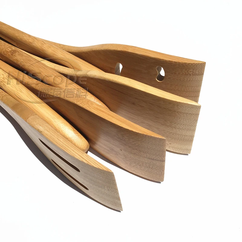 natural wooden cooking kitchen accessories set bamboo utensil set