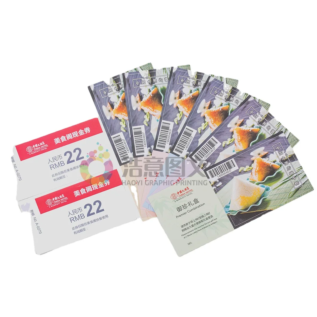 Wholesale Custom Gift Card Tickets  Disposable Birthday Surprise Events Christmas Gift Certificate Event Concert