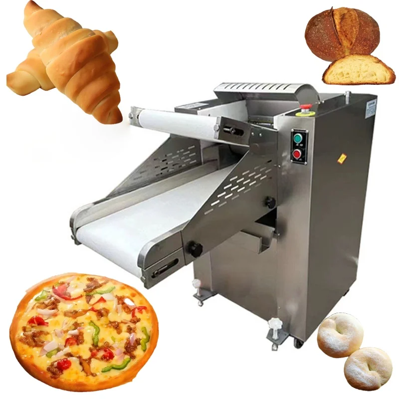 Canada dough roller sheeter kneader ,electric automatic pizza dough making press machine