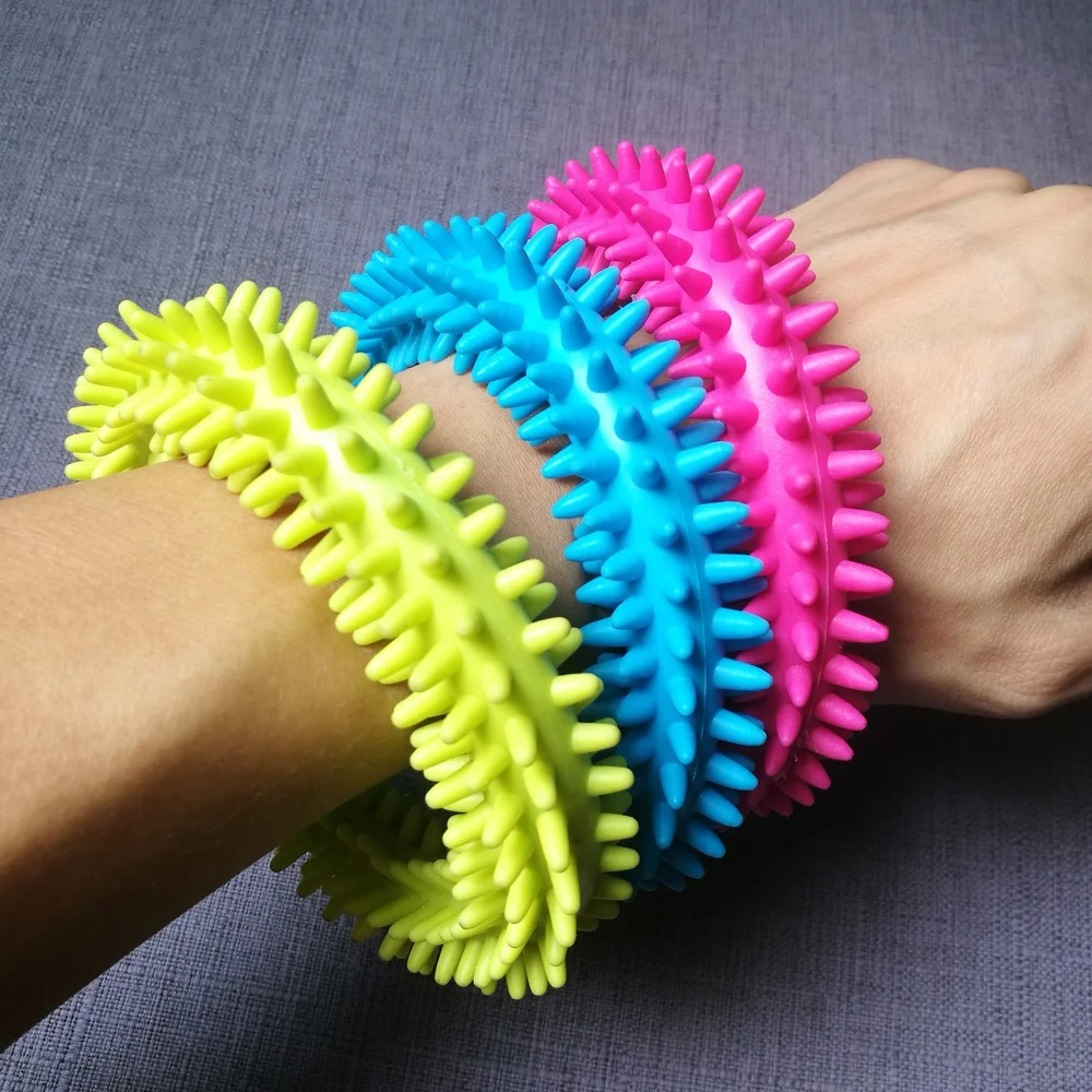 
Spiky Sensory Tactile Ring Kids Adult Fidget Toys Anti-anxiety Stress Release Autism Sensory Therapy Tools ADHD 