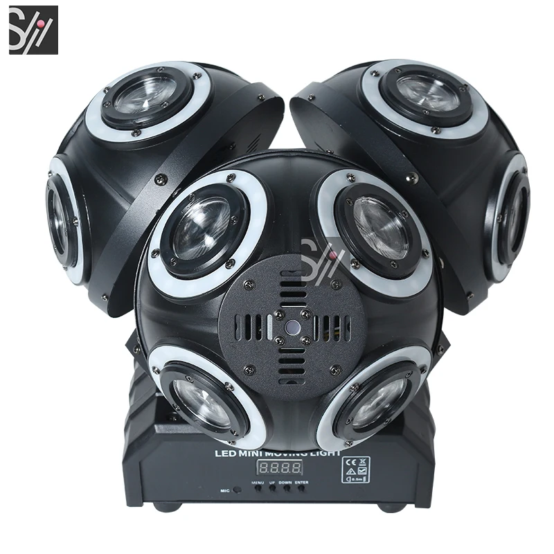 180W RGBW 4in1 LED Beam Moving Head Light 3 Heads Beam with RGB Laser Stage Lighting Projector DMX DJ Disco Bar Party Lights