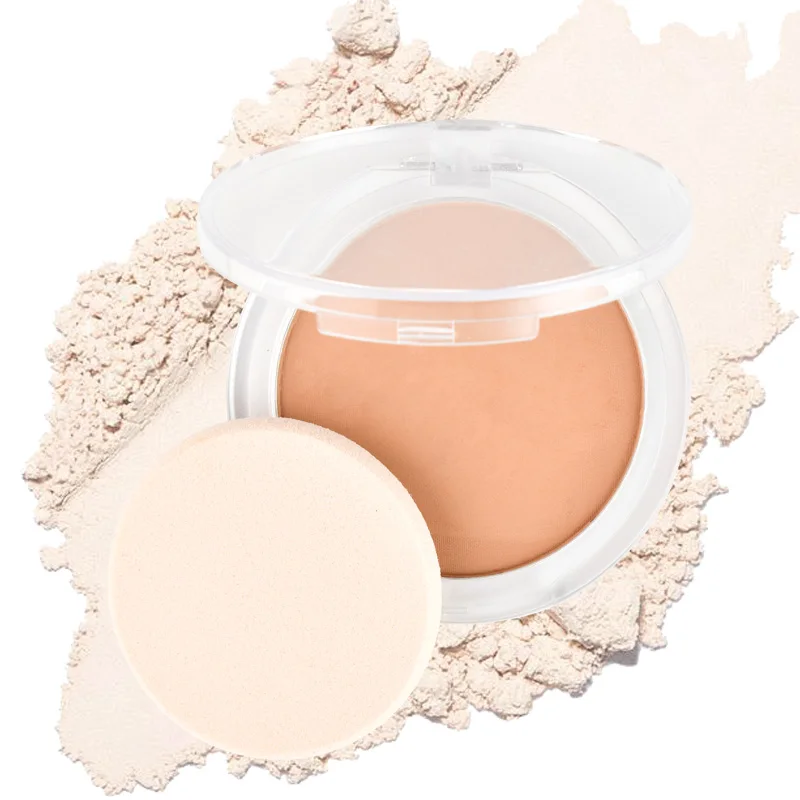 Custom Add Your Logo Setting Face Pressed Powder Vegan Compact Powder Face Makeup Foundation Private Label