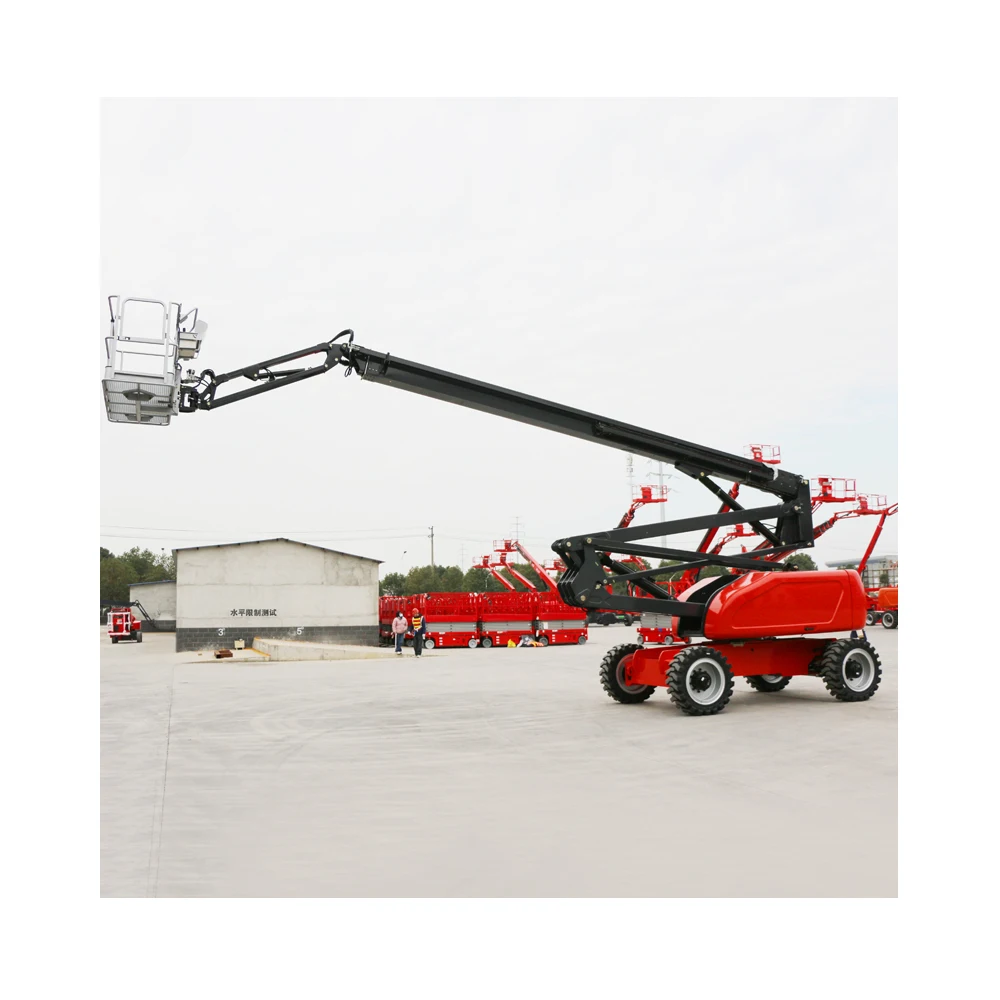 10m 12m Battery Powered Small Battery Power Light Hydraulic Man Articulating Telescopic Boom Lift for Repairing