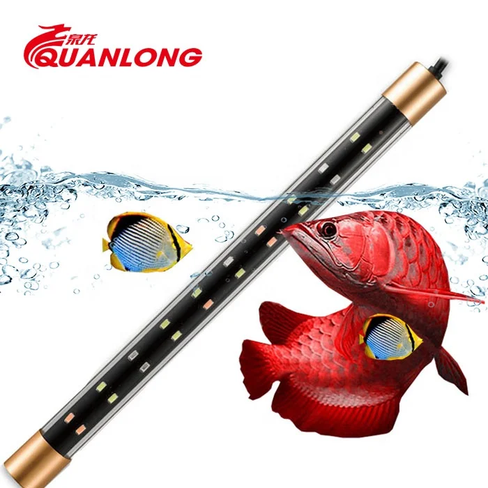 Quanlong  fish tank marine T8 submersible ip68 waterproof aquarium light led tubes for arowana