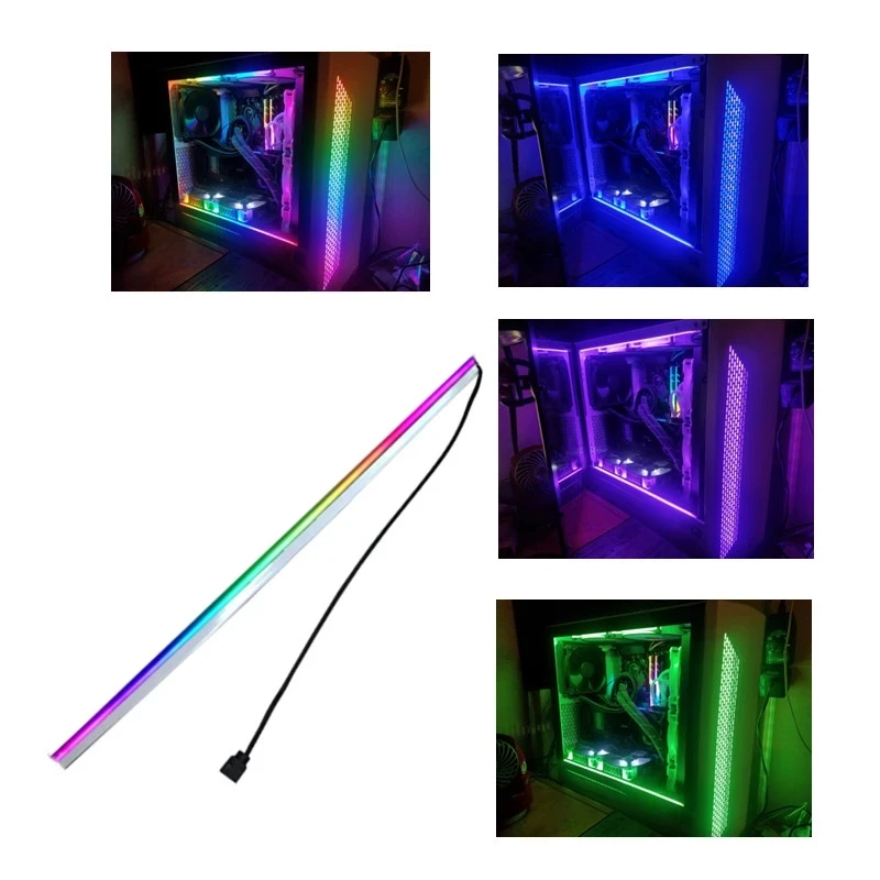 Addressable ARGB Motherhood Side Diffused RGB LED Strip Light Bar For Computer Gamer Cabinet Decoration For PC Case