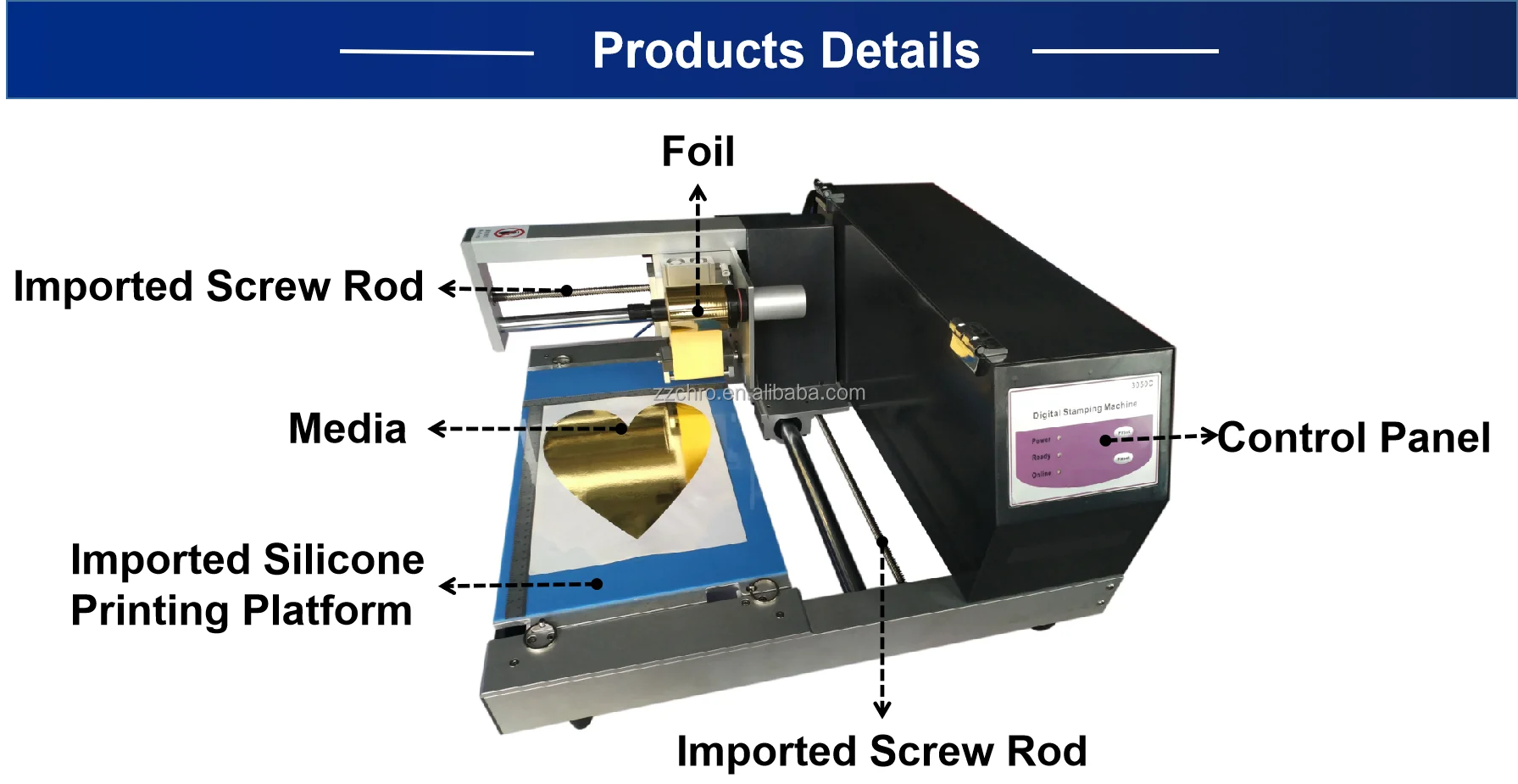 Automatic digital foil stamping printer with best price 3050C