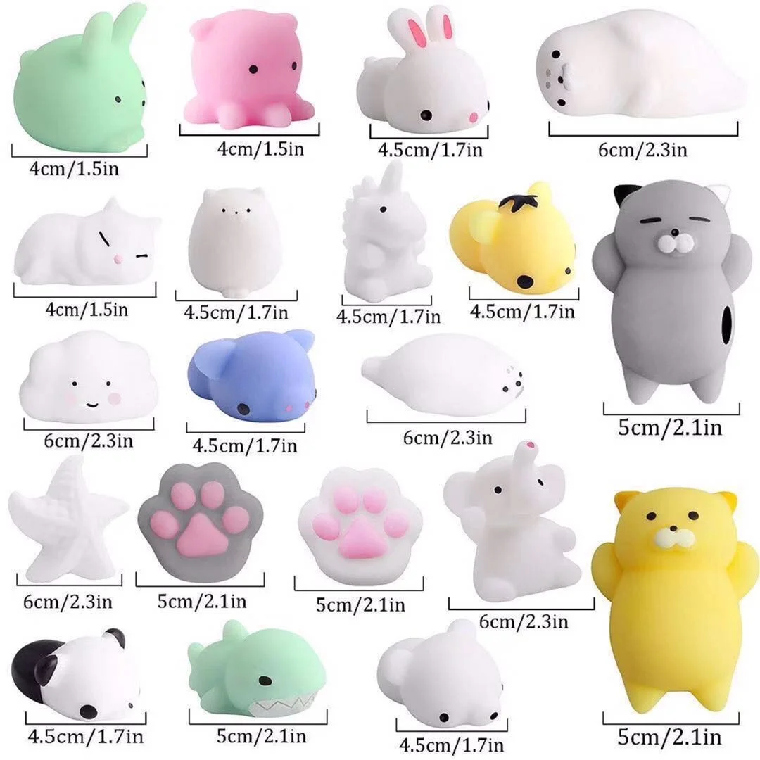 Colorful Squishy Cute Cat Antistress Ball Squeeze Rising Abreact Soft Sticky Stress Relief Toys Funny Gift mochi Toys
