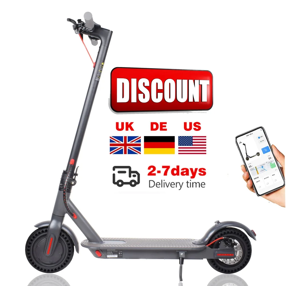 Popular 8.5 Inch Fast Speed M365 Xiaomi Escooter Foldable 2-Wheel Kick Electric Scooters Foot Scooters