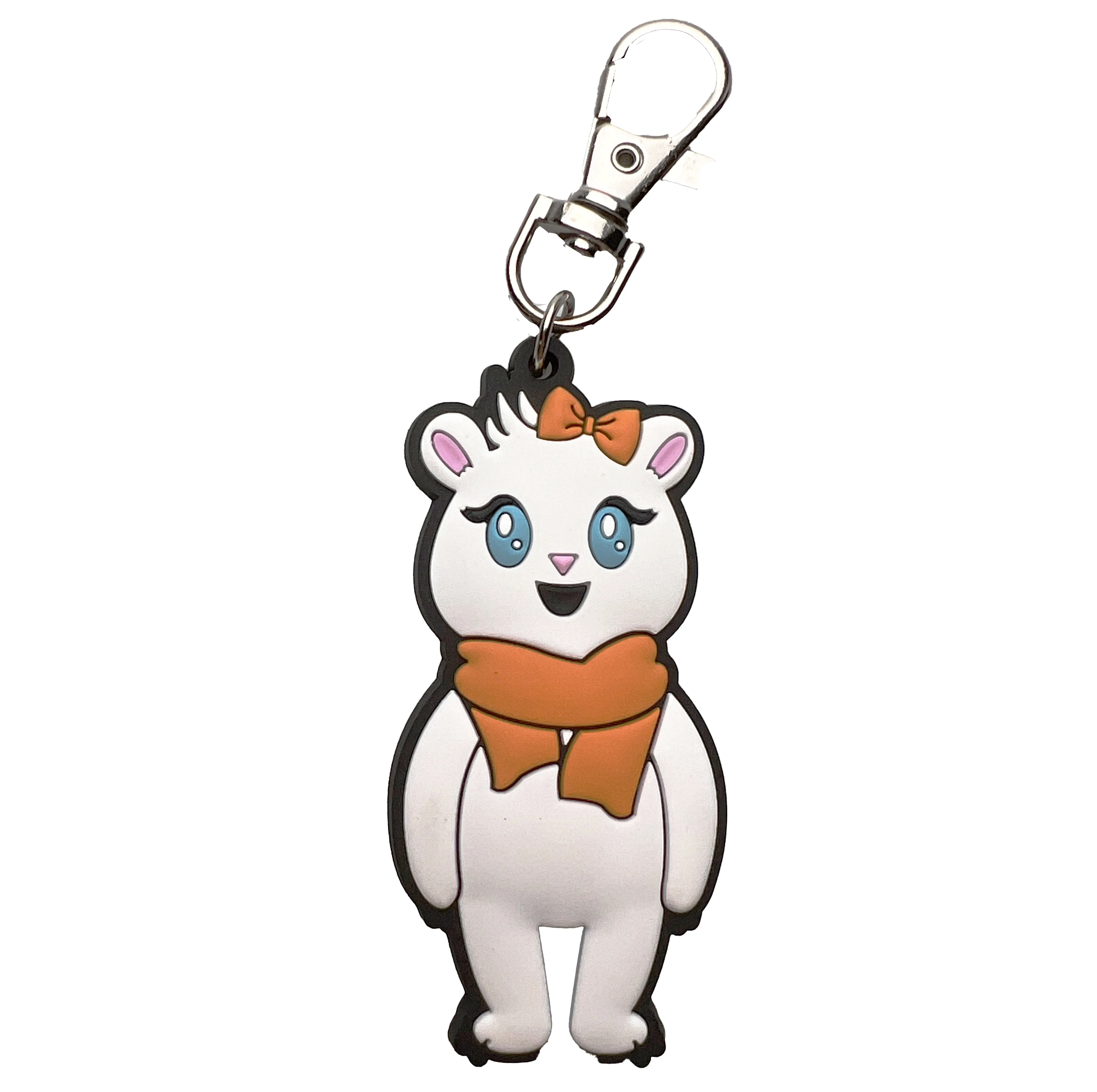 High Quality Custom Cute Gift 3D Rubber Keyrings Unicorn Injection Keychain Stereoscopic Doll Rubber PVC Key Chain