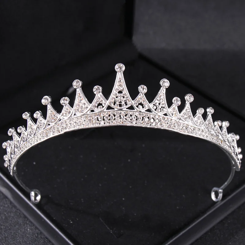 New Wholesale Bridal Wedding Rhinestone Crowns Cheap Prices Crystal Metal Crowns For Beauty Queens
