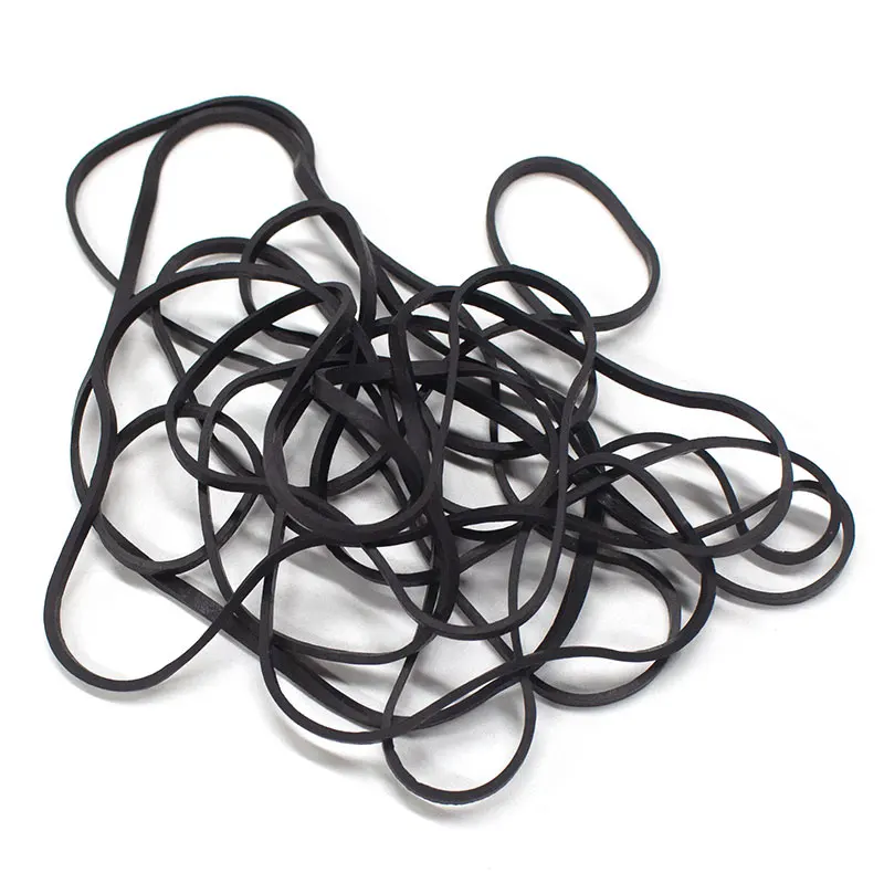 Custom High Quality Black Elastic Rubber Bands Environmental Natural Color Rubber Bands For Home Office