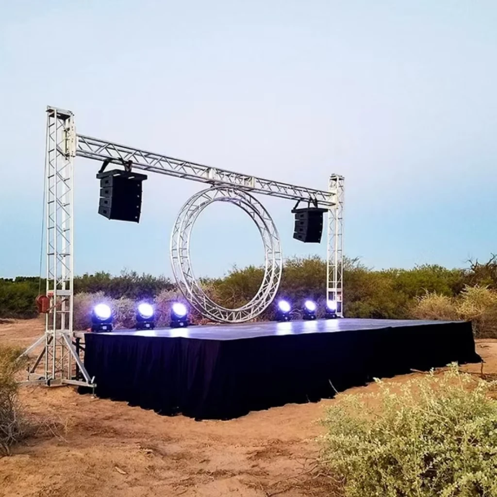 Truss 3X3X3M Trade Show Booth/Exhibit System-Modular F34 Spigot Truss With Universal Junction Block Corners