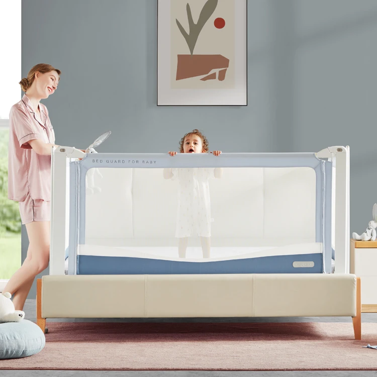 Easy Fold Baby Bed Rail Protection Guard, Safety Toddler Bed Rail Guard/