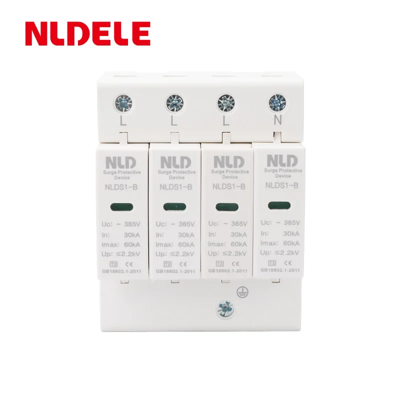 Solar PV AC DC 20kA  4P 1000V  surge protector protection arrester surge protector device SPD For House