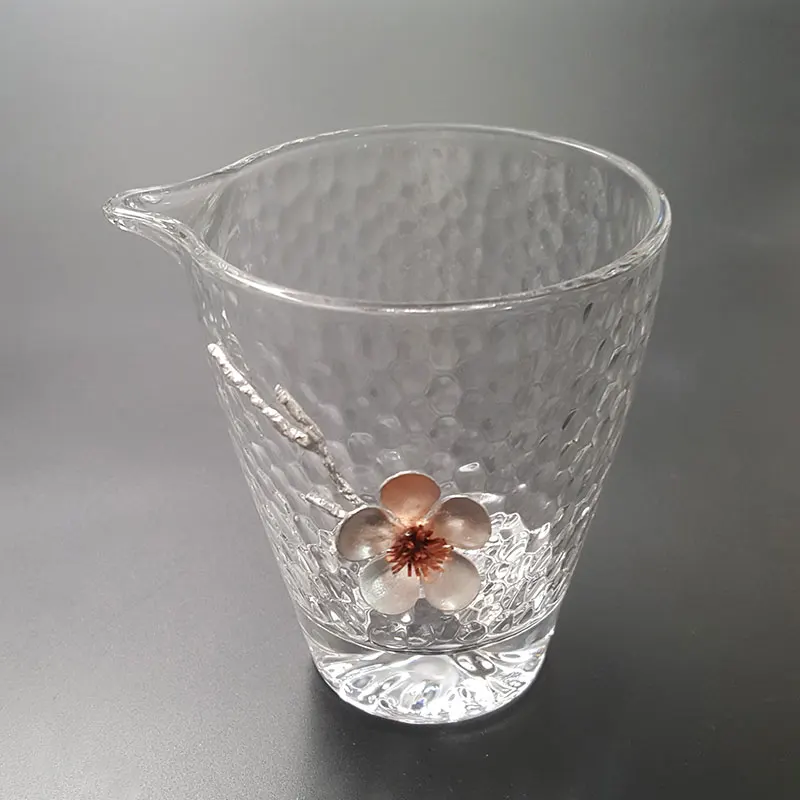 Best Selling Drinking Teaware Heat-resistant Tea Cup And Coaster Glass Fair Cup Saucers For Pouring Tea