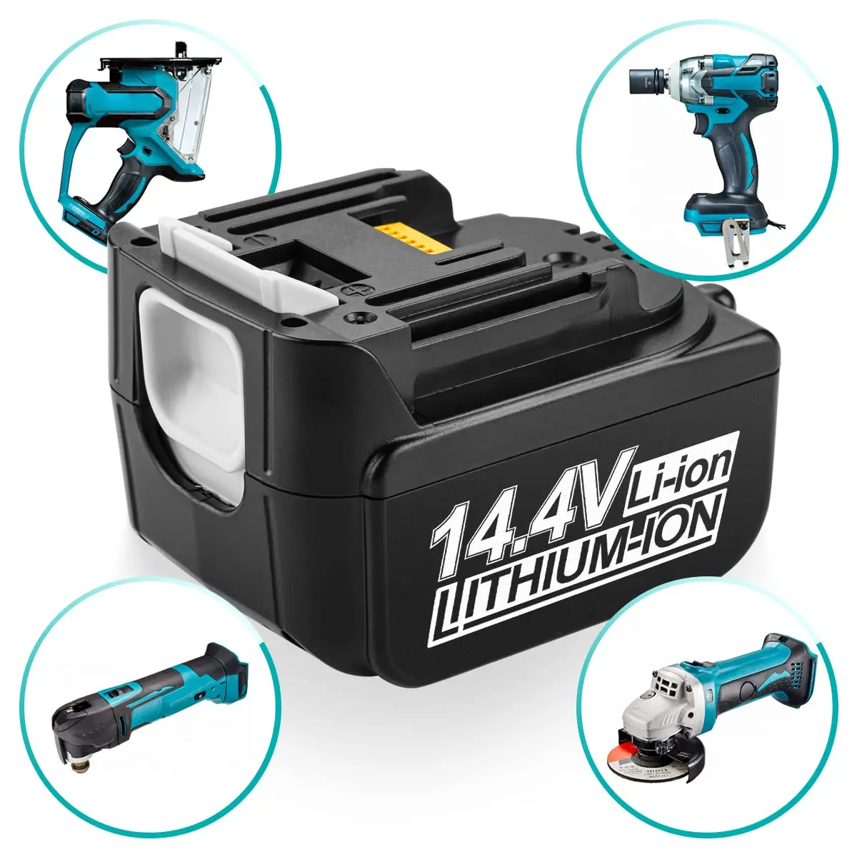 KC Approved 14.4V 3.0Ah Li-ion Battery BL1430 BL1450 BL1460 Power Tool Battery Replacement For Makita