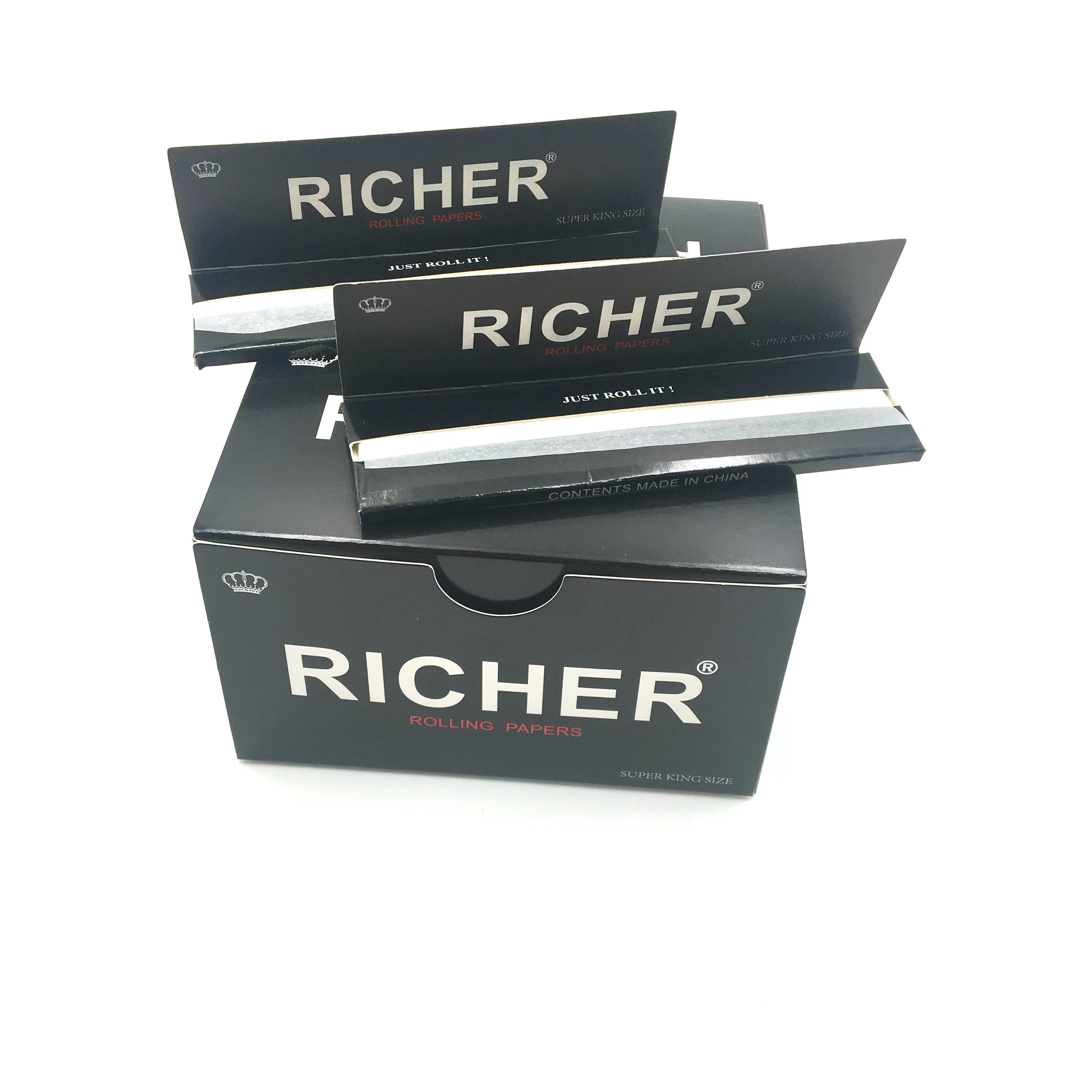 Black Classic cigarette smoking rolling paper custom package available