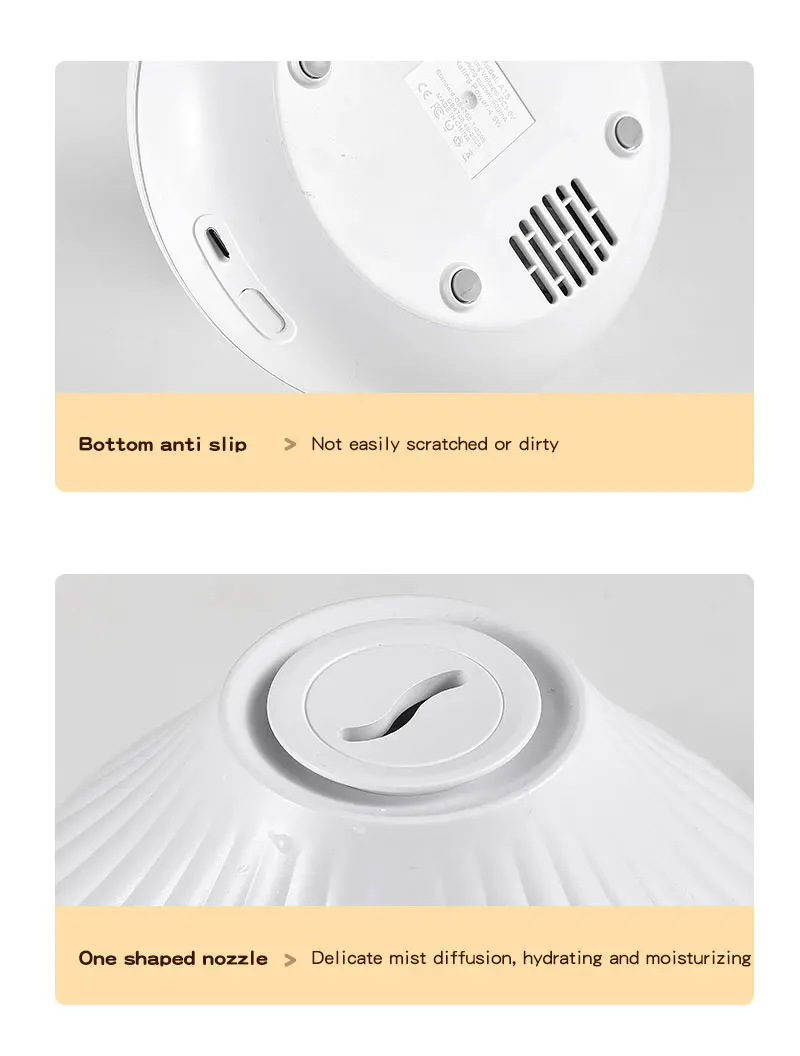 Home 160ml Water-soluble Aroma Oil Mute Aromatherapy machine diffuser volcanic ultrasonic flame aroma diffuser with night light