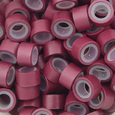 1000pcs Bottle Hair Extensions Micro Rings Links Beads 5mm Silicone Lined Beads for Human Hair Extensions Tool