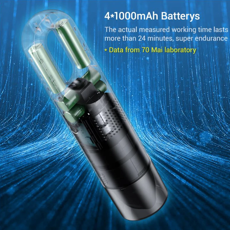 
Cheap Xiaomi 70mai Portable Car Vacuum Cleaner 5000 Pa Strong Suction cyclone vacuum cleaner 