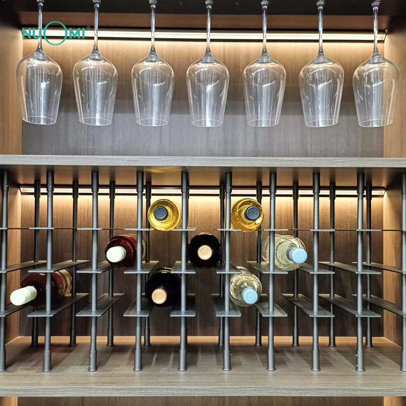 NUOMI Surface mounted triangular oblique light strip installed on the bookcase led closet lighting