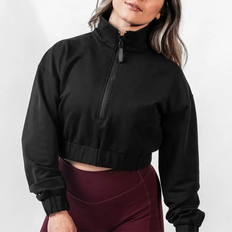 ECBC Премиум OEM укороченная зимняя одежда на молнии женские топы уличная свитера