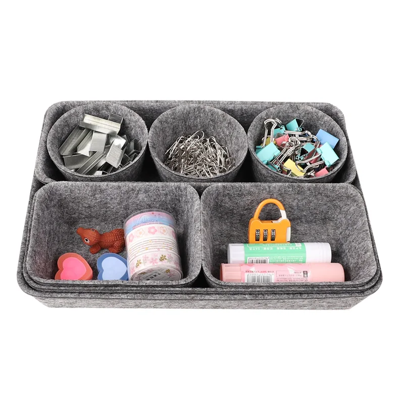 Integrated food storage box office drawer seamless felt storage box gardening storage box