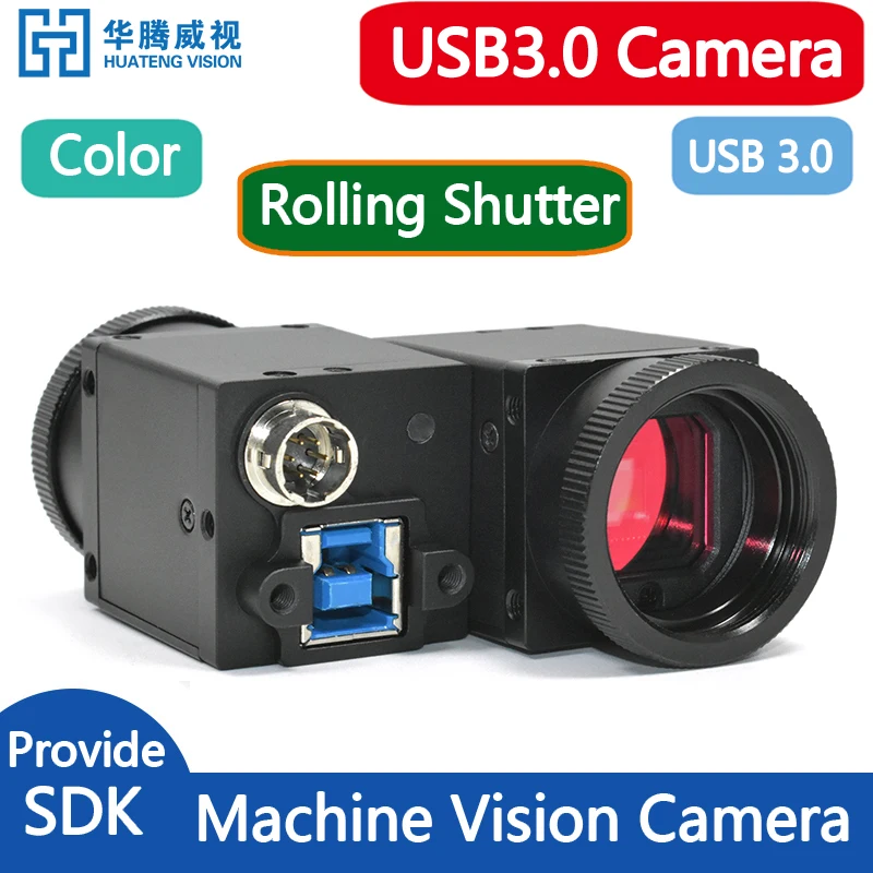 High Speed USB3.0 Industrial Digital Camera Color Machine Vision Rolling Shutter With SDK Demo Linux Python