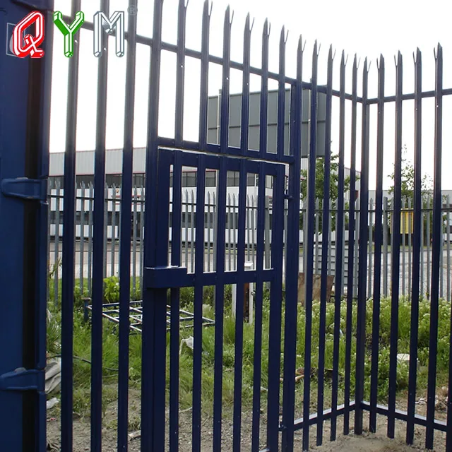 QYM High Quality Powder Coated Steel Palisade Fence